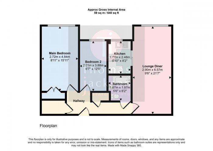 Floorplans For Queens Court, Cliftonville