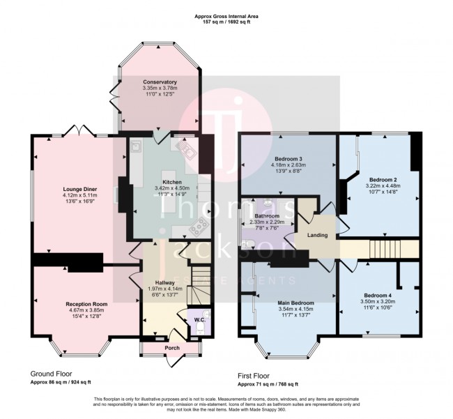Floorplan for Talbot Road, Cliftonville