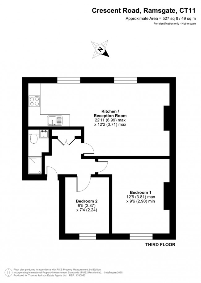 Floorplan for Crescent Road, Ramsgate