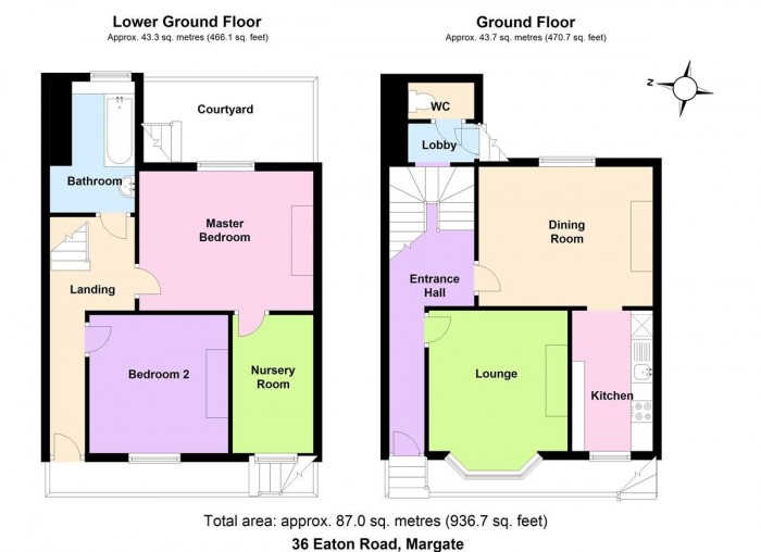 Floorplans For Eaton Road, Margate
