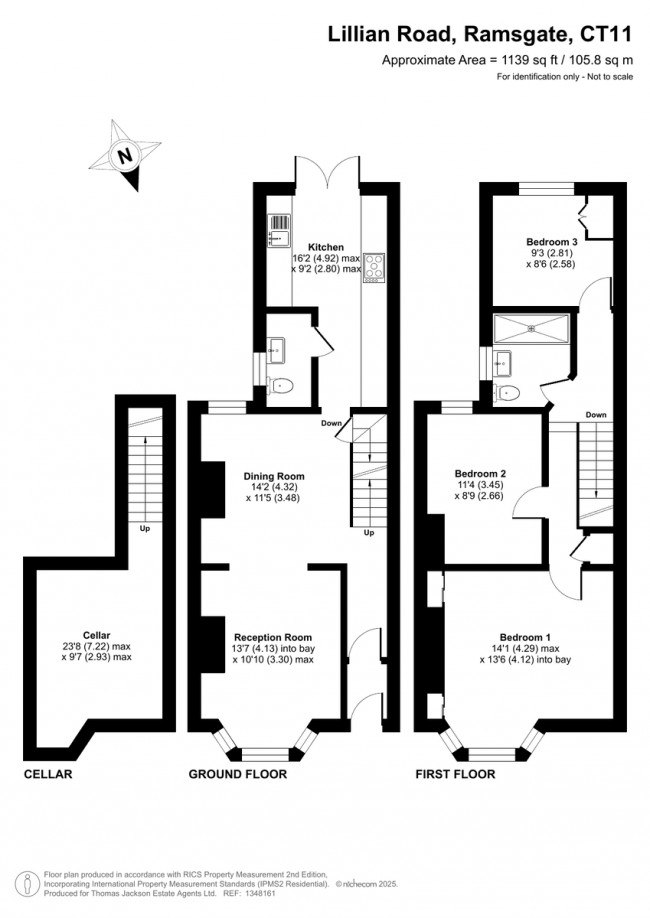Floorplan for Lillian Road, Ramsgate