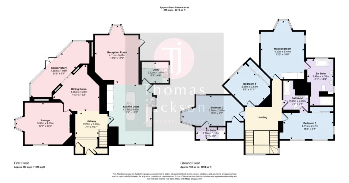 Floorplans For First Avenue, Broadstairs