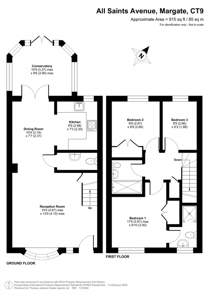 Floorplans For All Saints Avenue, Margate