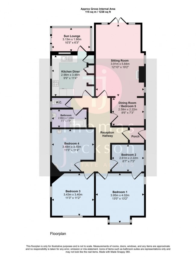 Floorplan for Goodwin Road, Ramsgate